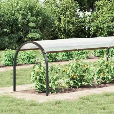 VidaXL Doorzichtig zeildoek met zeilringen 1x8 m polyethyleen VidaXL Doorzichtig zeildoek met zeilringen 1x8 m polyethyleen