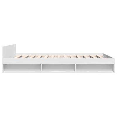 Bedframe met lades bewerkt hout wit 140x200 cm