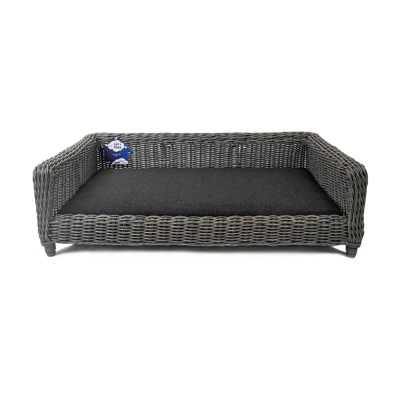 Let&apos;s Sleep Cozy Basket Rieten Hondenmand XL Antraciet