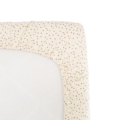 Inbakerhoeslaken - DOMIVA - 60x120 cm - Polka dots - Katoengaas