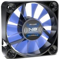 NoiseBlocker BlackSilent XM-2 PC-ventilator Zwart, Blauw (transparant) (b x h x d) 40 x 40 x 10 mm - thumbnail