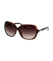 Spectrum zonnebril ovaal groot gradient bruin tortoise dames - thumbnail