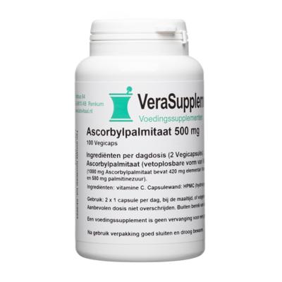VeraSupplements Ascorbylpalmitaat 500mg Capsules VeraSupplements Ascorbylpalmitaat 500mg Capsules