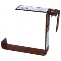 Balkonhaak type B bruin - 2 stuks - thumbnail