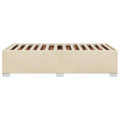 Bedframe zonder matras 90x190 cm stof crèmekleurig