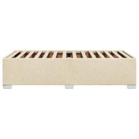 Bedframe zonder matras 90x190 cm stof crèmekleurig - thumbnail