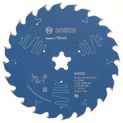 Bosch Accessories Expert for Wood 2608644086 Cirkelzaagblad 190 mm Aantal tanden: 24 1 stuk(s)