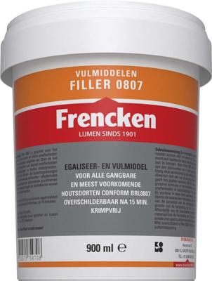 Frencken houtvulmiddel - filler - krimpvrij - 900 ml