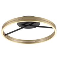 Paul Neuhaus Ronde plafondlampPure Loop messing - 6552-68 - thumbnail