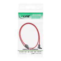 InLine SATA aansluitkabel gebogen, met veiligheidsklep, 0,5m - thumbnail