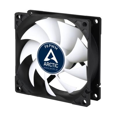 ARCTIC F8 PWM Computer behuizing Ventilator 8 cm Zwart, Wit