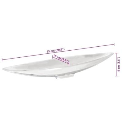 VidaXL Fruitmand zilver 53 x 9 x 10 cm aluminium VidaXL Fruitmand zilver 53 x 9 x 10 cm aluminium