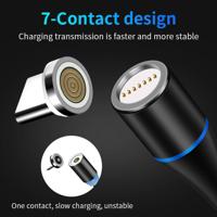 Magnetic Micro USB Cable,1M 5V 2.4A - thumbnail