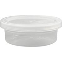 Creativ Company Plastic potje met deksel, h: 24 mm, d 68 mm, 45 ml, 20 stuk/ 1 doos - thumbnail