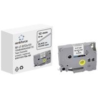 Labeltape Renkforce RF-LT-BTZe131 Compatibel vervangt Brother TZe-131 12 mm Tapekleur: Transparant Tekstkleur: Zwart 8 m - thumbnail