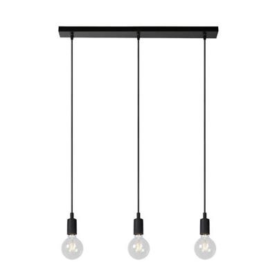 Lucide FIX - Hanglamp - 3xE27 - Zwart