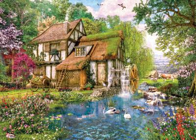 Watermill Cottage Puzzel 1000 Stukjes