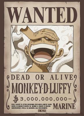 Poster One Piece - Wanted Luffy Wano 38x52cm