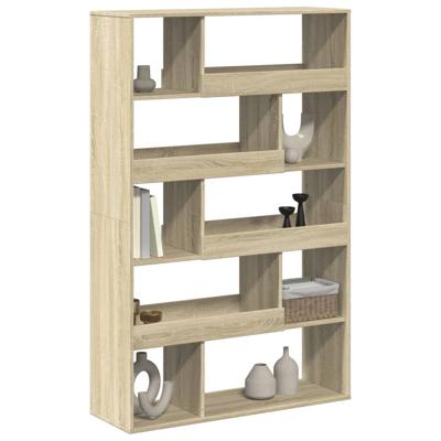Boekenkast 100x33x156,5 cm bewerkt hout sonoma eikenkleurig