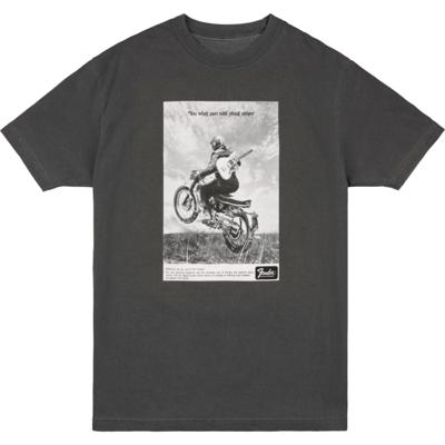 Fender Vintage Ad Tee Motorcycle Rider graphite XL