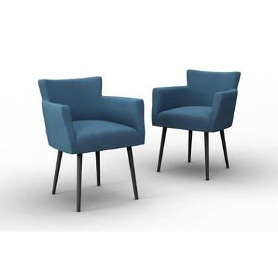 NADUVI Collection Set van 2 eetkamerstoelen Billie linnen NADUVI Collection Set van 2 eetkamerstoelen Billie linnen