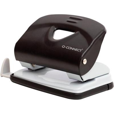 Q-CONNECT Light Duty perforator, metaal, 20 blad, zwart