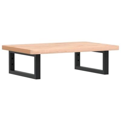 Badkamer wandschap staal en massief beukenhout