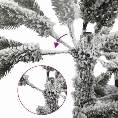 VidaXL Kunstmatige inklapbare kerstboom wit 180 cm pe en pvc