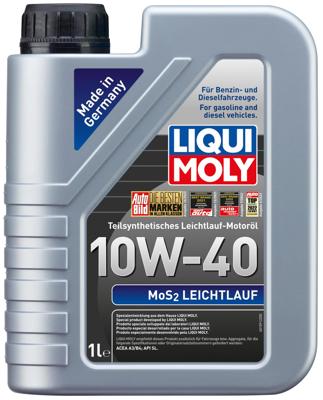 LIQUI MOLY motorolie "mos2 leichtlauf". mos2-lightrunning oil 1 l 10w-40hd