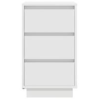 Nachtkastje met LED-verlichting 38x34x65 cm wit - thumbnail