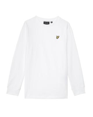 Lyle & Scott winter t-shirt jongens - wit - longsleeve