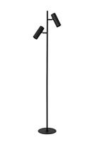 Lucide CLUBS - Vloerlamp - 2xGU10 - Zwart - thumbnail