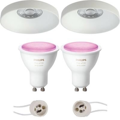 Philips Hue LED Inbouwspot Ø82mm - Mat Wit - White & Color Ambiance