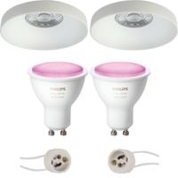 Philips Hue LED Inbouwspot Ø82mm - Mat Wit - White & Color Ambiance - thumbnail
