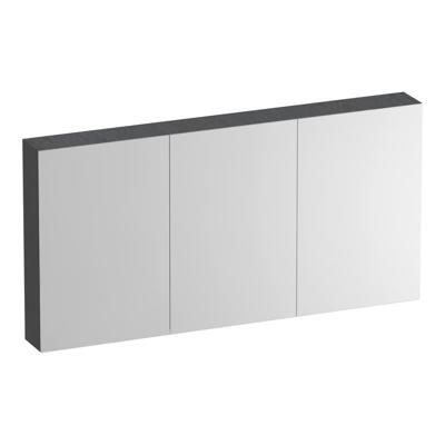 Brauer Impress Deluxe Spiegelkast - 140 cm - met interne en externe Verlichting - 3 Dubbelzijdige Spiegeldeuren - Timber Grey