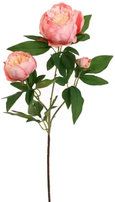 Pure Royal kunsttak pioen tak 70cm zalm