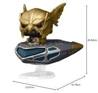 Black Adam Funko Pop Vinyl: Hawkman in Cruiser - thumbnail