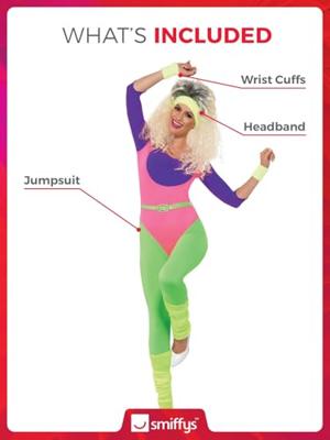 80's workout kostuum vrouw