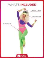 80's workout kostuum vrouw - thumbnail