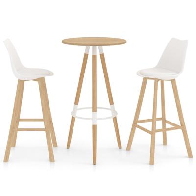 vidaXL 3-delige Barset wit