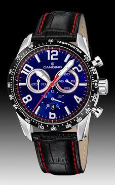 Horlogeband Candino C4429-2 Leder Zwart 22mm Horlogeband Candino C4429-2 Leder Zwart 22mm