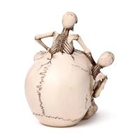 Schedel met barstende skeletten - thumbnail