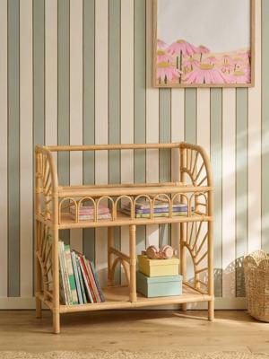 Opbergmeubel van rotan SOLEIL hout