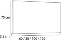 Saqu Pripio Spiegel met Schakelaar 120x3,5x75 cm - thumbnail