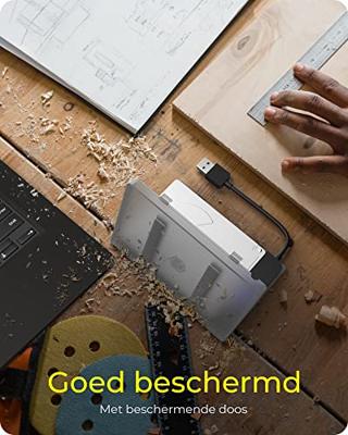 ICY BOX IB-AC603b-U3 HDD-/SSD-behuizing Antraciet, Zwart 2.5
