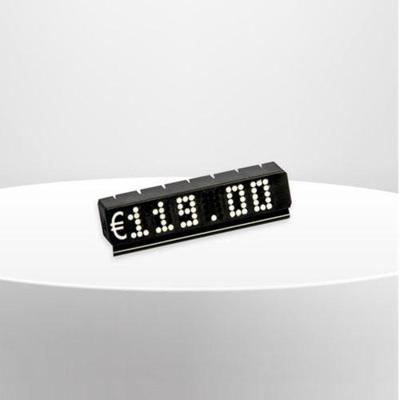 Prijsmodule ZWART € + 6 posities 10stuks Prijsmodule ZWART € + 6 posities 10stuks