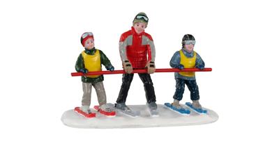 Lemax bunny slope beginners kerstdorp figuur type 3 Vail Village 2021