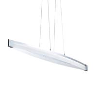 LED Hanglamp V linear - Dimbaar warm wit licht - In hoogte verstelbaar - Zilver - thumbnail