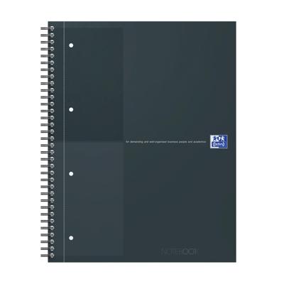 Spiraalblk oxf international notebk a4+ lijn zwart | 5 stuks