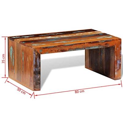 Salontafel gerecycled hout - thumbnail